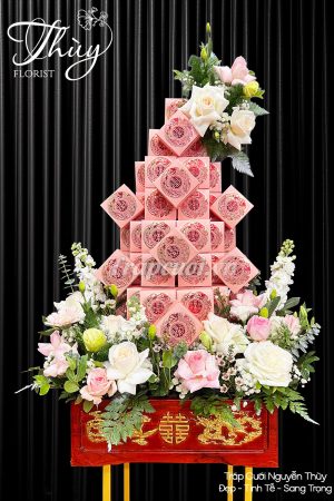 Mẫu tráp ăn hỏi hiện đại đẹp tại Tráp cưới Nguyễn Thùy