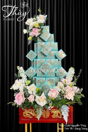 Mẫu tráp ăn hỏi hiện đại đẹp tại Tráp cưới Nguyễn Thùy