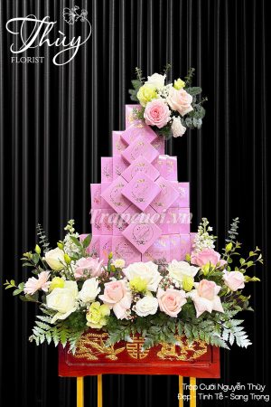Mẫu tráp ăn hỏi hiện đại đẹp tại Tráp cưới Nguyễn Thùy