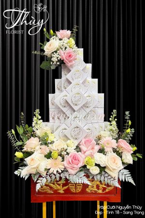 Mẫu tráp ăn hỏi hiện đại đẹp tại Tráp cưới Nguyễn Thùy