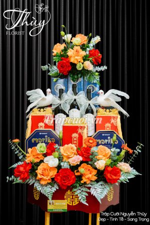 Mẫu tráp ăn hỏi hiện đại đẹp tại Tráp cưới Nguyễn Thùy