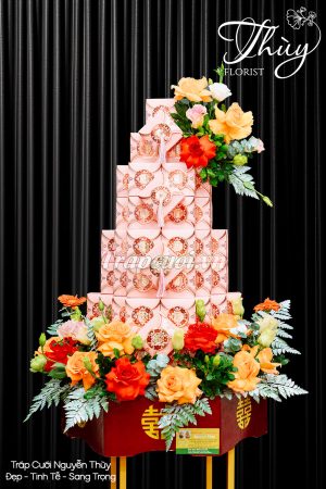Mẫu tráp ăn hỏi hiện đại đẹp tại Tráp cưới Nguyễn Thùy