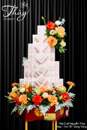 Mẫu tráp ăn hỏi hiện đại đẹp tại Tráp cưới Nguyễn Thùy