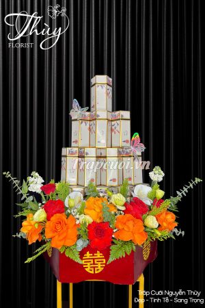 Mẫu tráp ăn hỏi hiện đại đẹp tại Tráp cưới Nguyễn Thùy