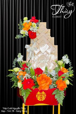 Mẫu tráp ăn hỏi hiện đại đẹp tại Tráp cưới Nguyễn Thùy