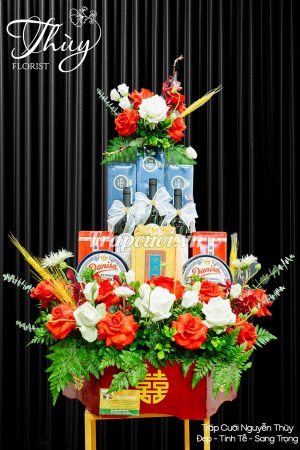 Mẫu tráp ăn hỏi hiện đại đẹp tại Tráp cưới Nguyễn Thùy