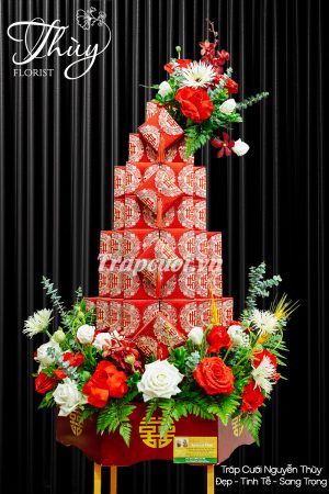 Mẫu tráp ăn hỏi hiện đại đẹp tại Tráp cưới Nguyễn Thùy