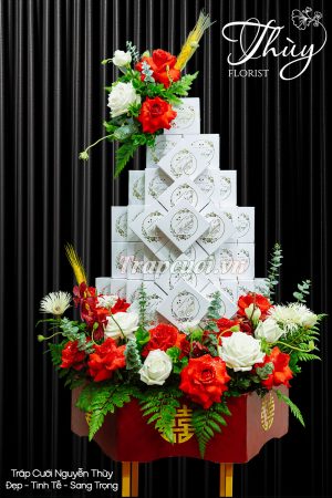 Mẫu tráp ăn hỏi hiện đại đẹp tại Tráp cưới Nguyễn Thùy