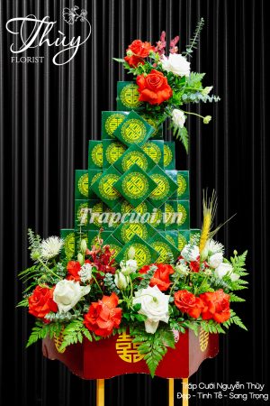 Mẫu tráp ăn hỏi hiện đại đẹp tại Tráp cưới Nguyễn Thùy