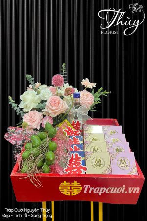 Mẫu tráp ăn hỏi hiện đại đẹp tại Tráp cưới Nguyễn Thùy