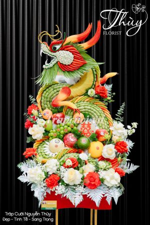 Tráp ăn hỏi rồng phượng cao cấp - Tráp cưới Nguyễn Thùy