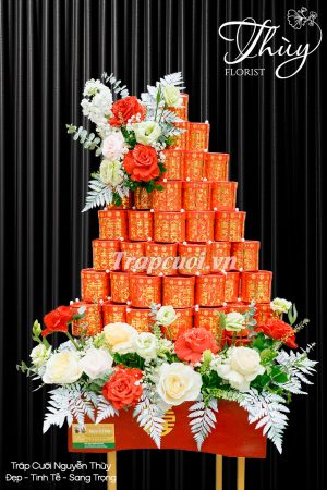 Tráp ăn hỏi rồng phượng cao cấp - Tráp cưới Nguyễn Thùy