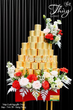 Tráp ăn hỏi rồng phượng cao cấp - Tráp cưới Nguyễn Thùy