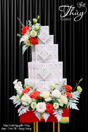 Tráp ăn hỏi rồng phượng cao cấp - Tráp cưới Nguyễn Thùy