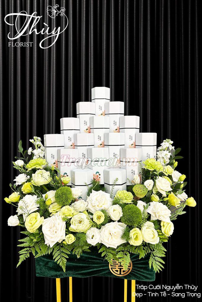 Mẫu tráp ăn hỏi hiện đại đẹp tại Tráp cưới Nguyễn Thùy