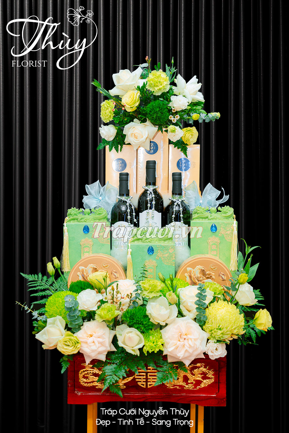 Tráp ăn hỏi đẹp tại hà nội Mẫu tráp ăn hỏi hiện đại đẹp tại Tráp cưới Nguyễn Thùy