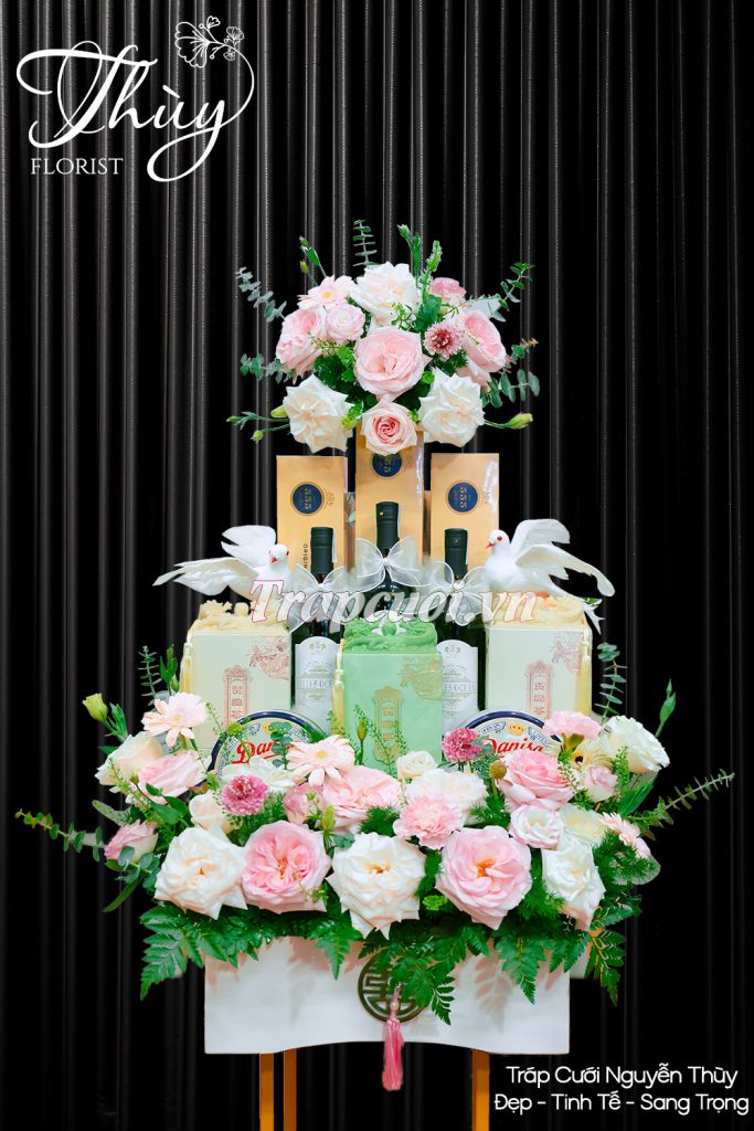 Mẫu tráp ăn hỏi hiện đại đẹp tại Tráp cưới Nguyễn Thùy