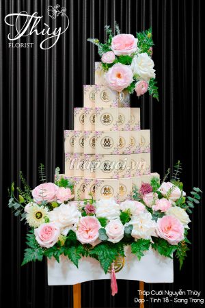 Mẫu tráp ăn hỏi hiện đại đẹp tại Tráp cưới Nguyễn Thùy