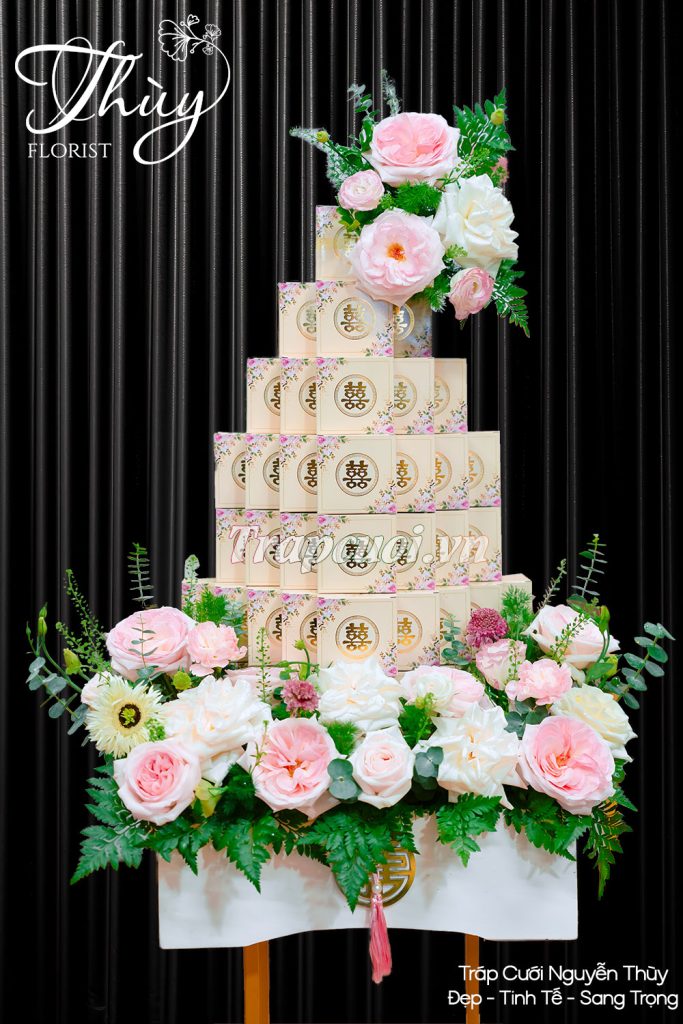 Mẫu tráp ăn hỏi hiện đại đẹp tại Tráp cưới Nguyễn Thùy
