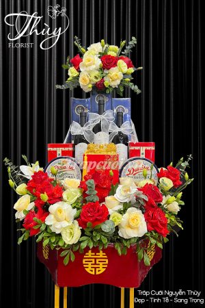 Mẫu tráp ăn hỏi hiện đại đẹp tại Tráp cưới Nguyễn Thùy