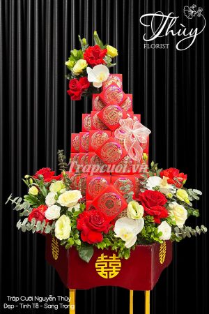 Mẫu tráp ăn hỏi hiện đại đẹp tại Tráp cưới Nguyễn Thùy