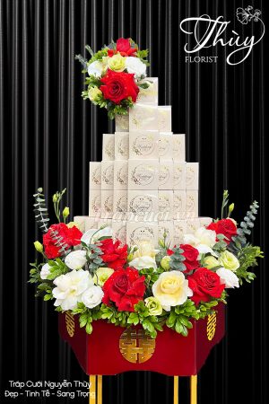 Mẫu tráp ăn hỏi hiện đại đẹp tại Tráp cưới Nguyễn Thùy